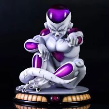 Anime Dragon Ball Z Super Saiyan Goku Frieza Sitting PVC Figure Statue With Base picture