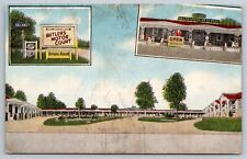 Jacksonboro South Carolina Butler's Motor Court Linen Postcard picture