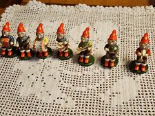 Vintage C1940 Set Hedo Germany Erzgebirge Elves Gnomes Figurines Great  L@@K picture