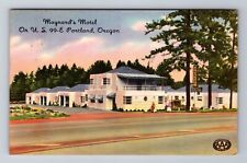 Portland OR-Oregon, Maynard's Motel Advertising, Antique, Vintage Postcard picture