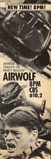 1985 CBS TV AD~AIRWOLF JAN MICHAEL VINCENT He Crashes On Mercy Mission... picture