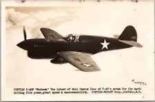 Vintage 1940s / WWII U.S. Military Aircraft RPPC Photo Postcard 