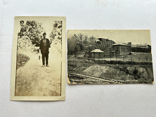 Antique 1908 Mining Postcard & Photo  Near Uniontown PA Used & Posted picture