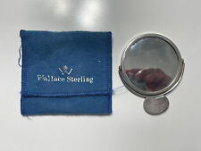 Vintage WALLACE STERLING Double Sided Purse Hand Mirror picture