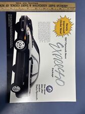 Vintage 1997 Plymouth Neon Espresso Package Dealership Brochure Flyer picture