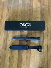 Ontario Mark 3 Navy Fixed Knife 6.5 Stainless Steel Blade Black Synthetic Handle picture