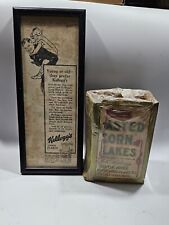 1927, Kellogg's CORN FLAKES Display Box  & AD - Very Rare  picture