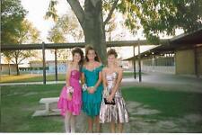 PROM GIRLS Pretty Young Women FOUND PHOTOGRAPH Color ORIGINAL Vintage 312 64 D picture
