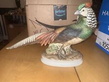 Vintage Lady Amherst Pheasant Statue Figurine Hand Painted Bird Game Andrea picture