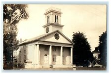 c1910's Congregational Church Medway Massachusetts MA RPPC Photo Postcard picture