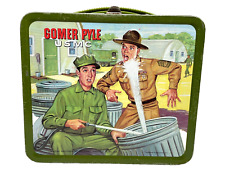 Vintage 1966 Gomer Pyle USMC Metal Lunchbox Good Condition Lunch box NO Thermos picture