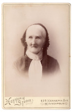 MINNEAPOLIS MINN 1880s 1890s Victorian ELDERLY WOMAN Cabinet Card by HENNEPIN picture