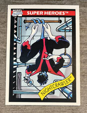 NIGHTCRAWLER 1990 Marvel Comics Universe Series 1 Super Heroes  #38   *38e* picture