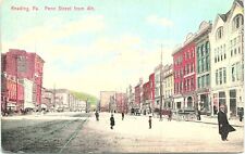 C.1910'S POSTCARD - STREET VIEW PENN ST. FROM 4TH- READING, PA picture