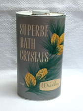 VTG WRISLEY SUPERBE BATH CRYSTALS CONTAINER ~ 1940's - 1950's picture