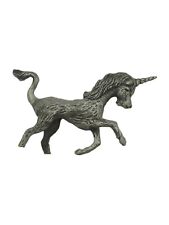 Vintage Metal Unicorn Goat Figurine Mini 2.75 