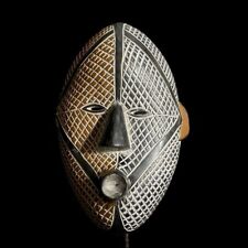 African mask Face Songye Antiques Wall Hanging Primitive Art Home Living-G1671 picture