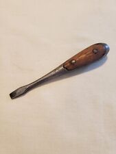 Small Antique German Wood Handle Screwdriver   3 3/4 in. picture