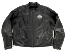 Vintage Harley Davidson Motorcycle Leather Jacket Size XL Black picture