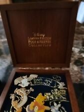 Disney Winnie the Pooh & Friends Owl Tigger Piglet & Roo Wooden Boxed LE Pin Set picture