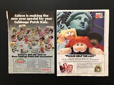 Vintage 1985/86Coleco Cabbage Patch Kids Magazine Advertising Toy Ads - Lot of 2 picture