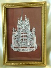 Exquisite Lace Lacework Bath Abbey Cathedral England Framed Collectible picture