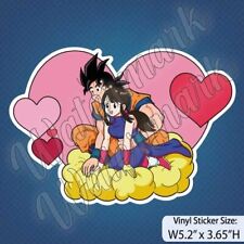 Dragon Ball_V1_Goku_Milk_Valentine_Love_Heart_Anime_Decals_Stickers picture