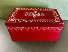 Vintage Thailand Hand Made & Painted Wooden Trinket Box picture