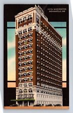 Indianapolis IN-Indiana, Hotel Washington Advertising, Antique, Vintage Postcard picture
