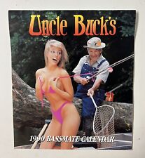 Vintage Uncle Buck's Bassmate Calendar 1990 Bass Pro Shops Complete Gag Gift picture