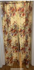 Vintage Curtains 4 Panels JCPenney Floral Penn-Prest 81x41 New Old Stock 1970s picture