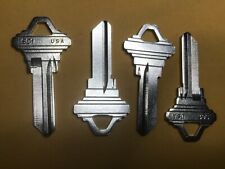 set of 4 Ilco Schlage SC1 Key Blanks, Nickel Plated Brass     USA     /.1121 picture