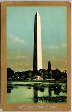 Washington DC Monument gold border UB postcard  picture