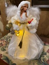 The Bradford Exchange Silent Night Illuminated Musical Angel Sculpture 12-inches picture