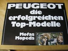 1976  PEUGEOT MOPED MOTORCYCLE  BROCHURE NEW NOS MODELS GL 10  SPORT MOFA GERMAN picture