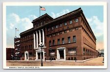 c1920s~Columbus Ohio OH~Masonic Freemason Temple~Athenaeum~Vintage Postcard picture