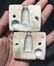 Rare Ancient Very Old Bactrain Era Antique Making Madcine Bottle Jade Stone Mold picture