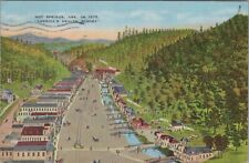 c1930s Hot Springs Arkansas birds eye view in 1875 aerial postcard E957 picture