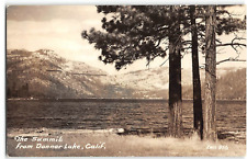 RPPC Summit, Donner Lake, CA Tahoe Area Truckee 1941 Zan Photo Vintage Postcard picture