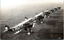 RPPC Fokker D.XVII Fighter Planes - Photo Postcard c1930s - Dutch - Retired 1940 picture