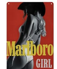 MARLBORO METAL CIGARETTE  Vintage Style SIGN Pinup Girl sexy picture
