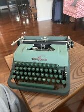 1954 Underwood Jewell Vintage Green Portable Typewriter with Case picture
