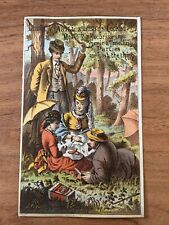 1880’s VICTORIAN Business Trade Antique Libby’s McNeily Canned Meats Picnic picture