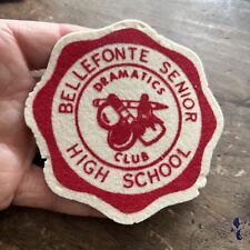 1930-1950’s Bellefonte High School Pennsylvania Dramatics Club Felt Jacket Patch picture