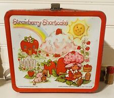 Popular 1980 Vintage Strawberry Shortcake Metal Lunch Box With Thermos picture