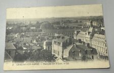 Vintage Unused Postcard Chalons Sur Marne France Aerial View Rare Find picture