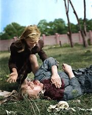 1930s POLISH GIRL COMFORTS SISTER AFTER GERMAN Luftwaffen BOMBING Photo  (202-F) picture