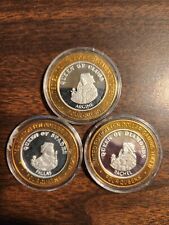 LIMITED EDITION TEN DOLLAR $10 FOUR QUEENS GAMING TOKEN .999 FINE SILVER NEW picture