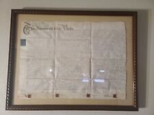 Antique Vellum Indenture Contract 1786 King George The Third Framed picture