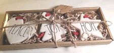 NEW Rae Dunn Set of 3 Christmas Ornaments - Peace, Joy & Hope picture